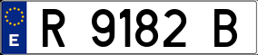 Trailer License Plate